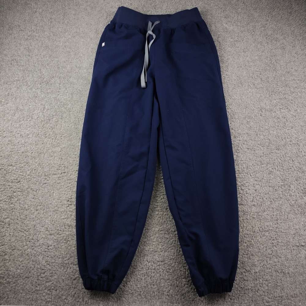 Figs Technical Collection Navy Blue Scrub Jogger Pants Small Scrubs